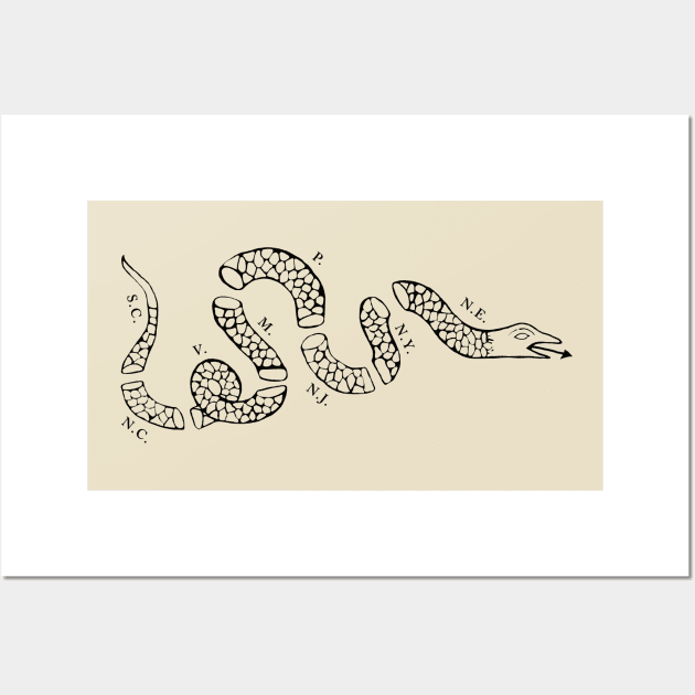 Join or Die Snake Wall Art by NeilGlover